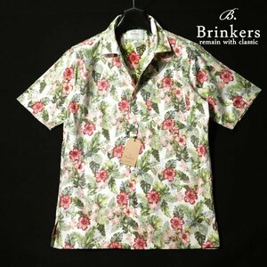 新品1円～★定価1万 Brinkers ブリンカーズ コットン綿100% 半袖カジュアルシャツ M 正規店本物 ◆4041◆