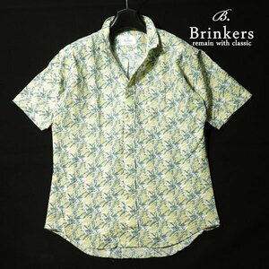 新品1円～★定価1万 Brinkers ブリンカーズ コットン綿100% 半袖カジュアルシャツ M 白 サッカー生地 ボタンダウン 正規店本物 ◆4662◆