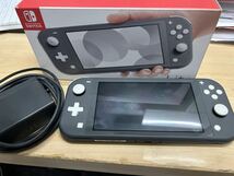 1円スタート　送料無料　Nintendo Switch Lite グレー 本体　美品　任天堂 初期化済み　_画像1