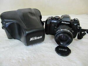 中古動作未確認 Nikon 一眼レフ F-501 AF フィルムカメラ +AF NIKKOR 35-70mm レンズケース付