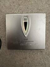 aiwa アイワ AM-HX400 ポータブル MDプレーヤー 現状品 中古 ジャンク品_画像1