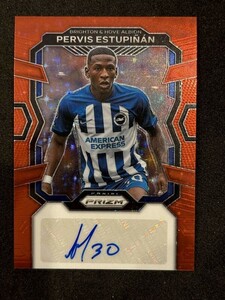 2023-24 Panini Prizm Premier League Soccer Pervis Estupian Auto Red Stars Prizms