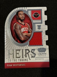 2023-24 Panini Crown Royale Basketball Cam Whitmore HEIRS TO THE THRONE Relic