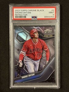 【PSA9】2024 Topps Chrome Black Baseball 大谷翔平 Silver Refractor /199