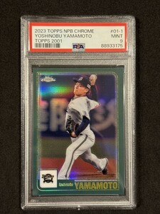 【PSA9】2023 Topps Chrome NPB Baseball 山本由伸 TOPPS2001