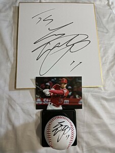 Art hand Auction كرة موقعة من Samurai Japan Los Angeles Dodgers Shohei Ohtani + ورق ملون موقع, مقاتلو نيبون هام نادرون جدًا, البيسبول, تذكار, البضائع ذات الصلة, لافتة