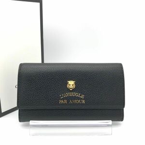 正規品　極美品　グッチ財布　グッチ長財布　グッチアニマリエタイガー　グッチレザー　GUCCI