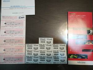 西武ホールディングス　株主乗車証１０枚　2024年11月30日まで　と株主ご優待(内野指定席引換券付き)１冊