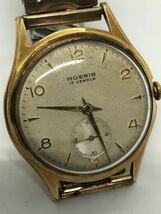 モーリス　ビンテージ 腕時計【MOERIS】17JEWELS スイス製　SWISS MADE 4119199 手巻き　ジャバラベルト_画像3