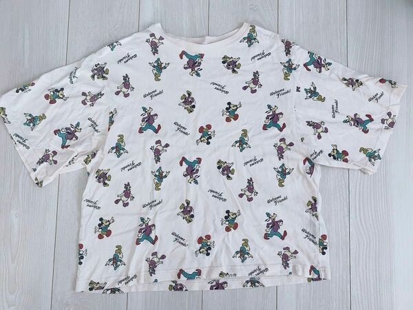 ミッキー&フレンズ　Disney 総柄　半袖 Tシャツ