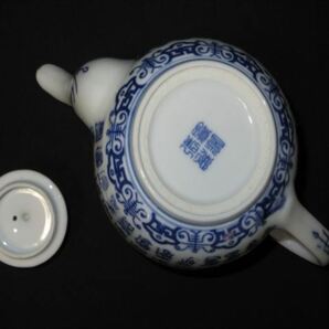 S8 煎茶道具 景徳鎮製 急須 茶碗4客 煎茶器 中国茶器の画像6
