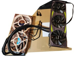 GeForce RTX3080 10GB+Asetek Hybrid GFX 240mm水冷ユニット