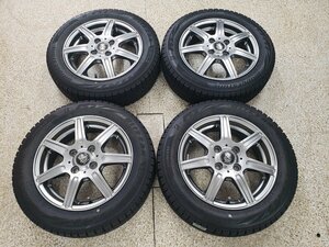 ◎傷小美品+バリ溝 155/65R14 155/65-14 ブリヂストン VRX2 スタッドレス 4本 14X4.5j+43 100/4H スペーシア ムーヴ タント デイズ N-BOX