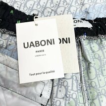 個性EU製＆定価2万◆UABONI*Paris*ショートパンツ*ユアボニ*パリ発◆コットン 上品 通気 快適 総柄 スウェット 短パン 日常 XL/50サイズ_画像10