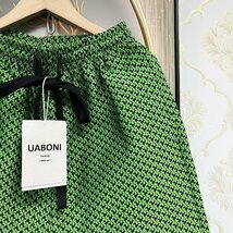 個性EU製＆定価3万◆UABONI*Paris*ショートパンツ*ユアボニ*パリ発◆上質 薄手 総柄 鮮やか おしゃれ 半ズボン リゾート 夏用 L/48サイズ_画像6