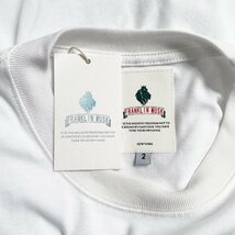 上級 定価2万 FRANKLIN MUSK・アメリカ・ニューヨーク発 半袖Tシャツ 快適 吸湿 遊び心 可愛い トップス スウェット カットソー サイズ1_画像7