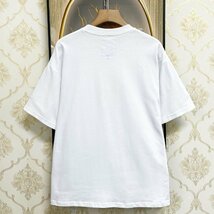 定番EU製＆定価2万◆UABONI*Paris*半袖Tシャツ*ユアボニ*パリ発◆上質 快適 通気 サンタクロース 遊び心 カットソー スウェット 夏 M/46_画像2