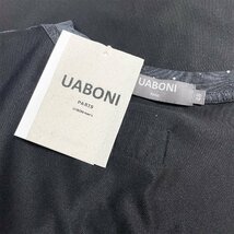 人気EU製＆定価2万◆UABONI*Paris*半袖Tシャツ*ユアボニ*パリ発◆高級 快適 薄手 キラキラ ウォッシュ加工 カットソー おしゃれ 街着 L_画像9