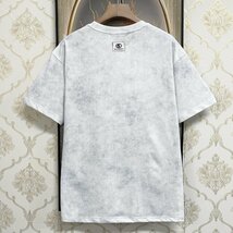 新作EU製＆定価2万◆UABONI*Paris*半袖Tシャツ*ユアボニ*パリ発◆高級 快適 薄手 キラキラ ウォッシュ加工 カットソー おしゃれ 街着 M/46_画像2