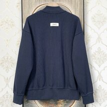 定番EU製＆定価6万◆UABONI*Paris*カーディガン*ユアボニ*パリ発◆上級 ニット 保温 丈夫 無地 洗練 ゆったり アウター 通勤 秋冬 2XL/52_画像2