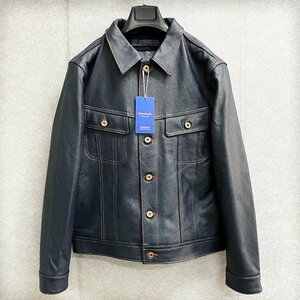  piece .* leather jacket regular price 15 ten thousand *Emmauela* Italy * milano departure * high quality cow leather rare leather jacket Rider's motorcycle L/48 size 