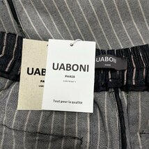 個性EU製＆定価5万◆UABONI*Paris*スーツパンツ*ユアボニ*パリ発◆上品 吸汗 洗練 耐久 ストライプ柄 チノパン ビジネス 紳士 通勤 M/46_画像7