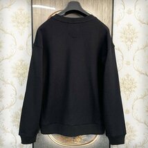 ★★個性EU製＆定価5万◆UABONI*Paris*トレーナー*ユアボニ*パリ発◆米国産コットン100％ 暖か カシューナッツ柄 プルオーバー レジャー M_画像2