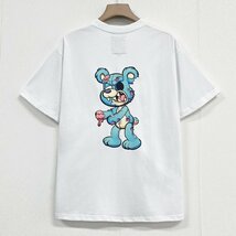 個性ヨーロッパ製※定価2万◆ブルガリア発※RISELIN 半袖Tシャツ 高級 通気 吸汗 快適 クマ トップス プルオーバー ストリート 街着 L/48_画像1