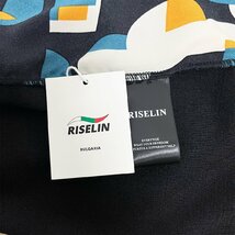 新作ヨーロッパ製※定価4万◆ブルガリア発※RISELIN トレーナー 通気 薄手 ニット 異素材切替 幾何学柄 通勤 トップス レディース 春夏 XL_画像8