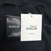 上級ヨーロッパ製※定価4万◆ブルガリア発※RISELIN トレーナー 薄手 キラキラ 透かし メッシュ 肩パッド付 着痩せ きれいめ レディース 50_画像10