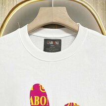 個性EU製＆定価2万◆UABONI*Paris*半袖Tシャツ*ユアボニ*パリ発◆綿100% 通気 薄手 ウサギ柄 可愛い スウェット お出かけ 夏服 L/48サイズ_画像3