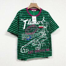 高級ヨーロッパ製※定価2万◆ブルガリア発※RISELIN 半袖Tシャツ 薄手 個性 ウサギ ストライプ柄 ダメージ加工 ゆったり ストリート XL/50_画像8