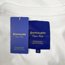 人気・半袖Tシャツ 定価2万◆Emmauela・イタリア・ミラノ発◆コットン100％ 高級 通気 快適 スウェット カップル ユニセックス M/46サイズ_画像8