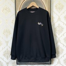 新作EU製＆定価4万◆UABONI*Paris*トレーナー*ユアボニ*パリ発◆コットン100％ 上品 快適 ロゴ スウェット カジュアル 定番 2XL/52サイズ_画像2