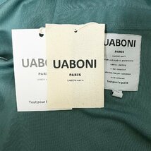 ★★枚数限定EU製＆定価4万◆UABONI*Paris*POLOシャツ*ユアボニ*パリ発◆高級リネン/麻生地 薄手 長袖 ポロシャツ クラウン ゴルフ 2XL/52_画像9