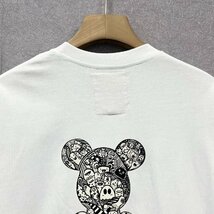 人気・半袖Tシャツ 定価2万◆Emmauela・イタリア・ミラノ発◆上質 吸汗 通気 ソフト 個性 クマ プルオーバー カットソー ストリート 夏 M_画像4