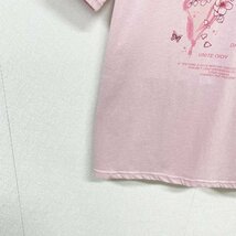 最上級ヨーロッパ製※定価2万◆ブルガリア発※RISELIN 半袖Tシャツ 通気 快適 吸汗 可愛い 花柄 蝶 トップス スウェット キレイめ 夏 L/48_画像6