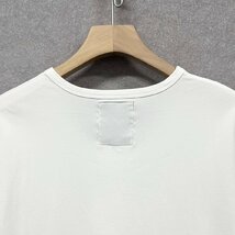 高級ヨーロッパ製※定価2万◆ブルガリア発※RISELIN 半袖Tシャツ コットン100％ ソフト 薄手 無地 別布 スウェット ベーシック デイリー XL_画像4