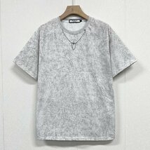 個性ヨーロッパ製※定価2万◆ブルガリア発※RISELIN 半袖Tシャツ 上質綿100％ 薄手 快適 ゆったり キラキラ ラインストーン 街着 夏 XL/50_画像1