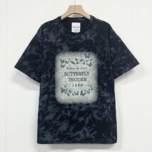 個性ヨーロッパ製※定価2万◆ブルガリア発※RISELIN 半袖Tシャツ コットン100% 通気 キラキラ 英字 蝶 ラインストーン アメカジ 街着 XL/50_画像1