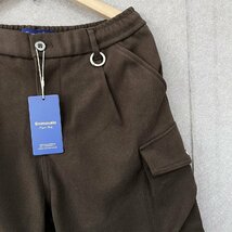 人気・カーゴパンツ 定価5万◆Emmauela・イタリア・ミラノ発◆カシミヤ100％ 快適 ソフト 厚手 防寒 ストリート スウェット 秋冬 2XL/52_画像5