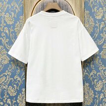 定価2万★christian milada・ミラノ発・半袖Tシャツ★コットン100％ 人気 薄手 個性 クリスマス トップス カットソー プレゼント M/46_画像2