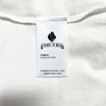 高級 定価2万 FRANKLIN MUSK・アメリカ・ニューヨーク発 半袖Tシャツ 上質 薄手 吸汗速乾 個性 ICT カシューナッツ柄 トップス サイズ2_画像8