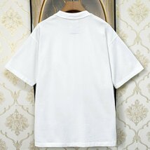 上級EU製＆定価2万◆UABONI*Paris*半袖Tシャツ*ユアボニ*パリ発◆上質 快適 通気 ゆったり 人気 個性 レトロ カットソー アメカジ 普段着 L_画像2