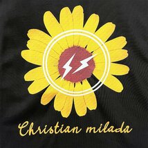 定価2万★christian milada・ミラノ発・半袖Tシャツ★上品 ナチュラル ゆったり 快適 スウェット デイジー柄 可愛い 定番 男女兼用 夏 XL_画像3