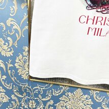 定価2万★christian milada・ミラノ発・半袖Tシャツ★コットン100％ 人気 薄手 個性 クリスマス トップス カットソー プレゼント M/46_画像6