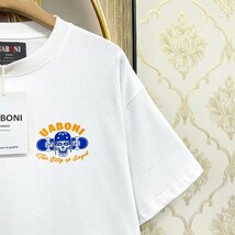 個性EU製＆定価2万◆UABONI*Paris*半袖Tシャツ*ユアボニ*パリ発◆コットン100％ 吸汗 ソフト 快適 遊び心 アメカジ ストリート 街着 L_画像7