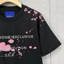 高級・半袖Tシャツ 定価2万◆Emmauela・イタリア・ミラノ発◆コットン 上品 通気 個性 キラキラ ラインストーン カットソー 男女兼用 夏2XL_画像7