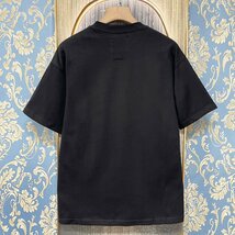 定価2万★christian milada・ミラノ発・半袖Tシャツ★コットン100％ 上品 薄手 個性 クリスマス トップス カットソー プレゼント L/48_画像2