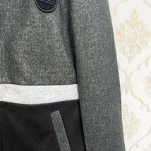 新作EU製＆定価6万◆UABONI*Paris*ジャケット*ユアボニ*パリ発◆カシミヤ100% 快適 切替 暖かい パーカー 個性 日常着 アウター M/46サイズ_画像8